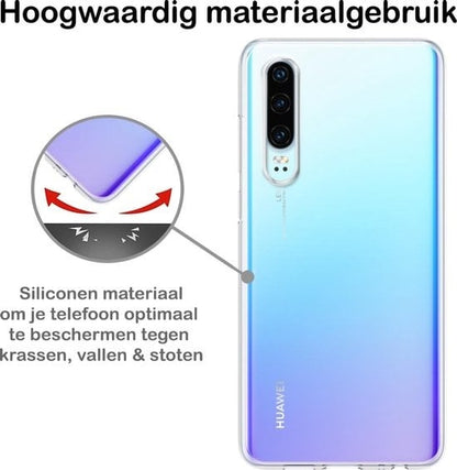 Forterra Huawei P30 Hoesje Siliconen Backcover Lichtgewicht - Transparant