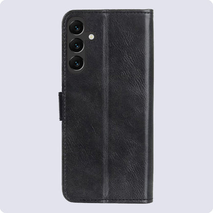 Forterra Samsung A55 Hoesje Bookcase Cover met Kaarthouder - Zwart