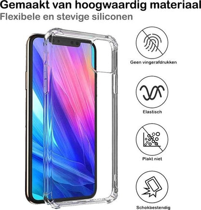 Forterra iPhone 11 Pro Hoesje Shockproof Backcover Siliconen - Transparant