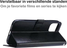 Forterra iPhone 12 Pro Max Hoesje Bookcase Cover met Kaarthouder - Zwart