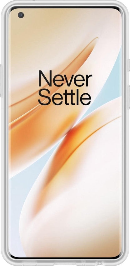 Forterra OnePlus 8 Pro Hoesje Siliconen Backcover Lichtgewicht - Transparant