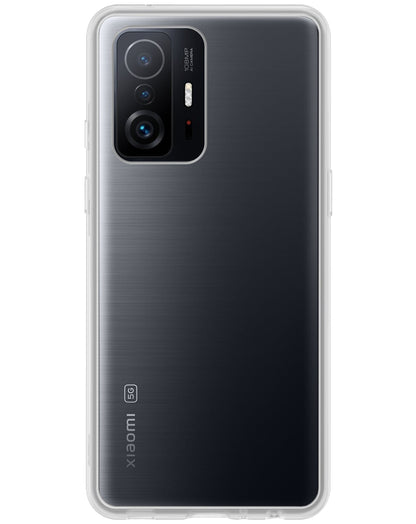 Forterra Xiaomi 11T Pro Hoesje Siliconen Backcover Lichtgewicht - Transparant