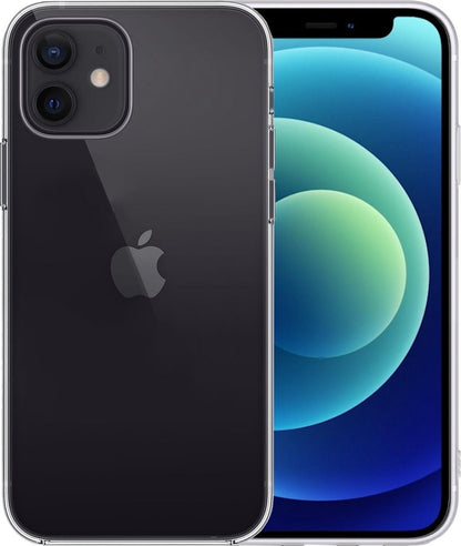 Forterra iPhone 12 Hoesje Siliconen Backcover Lichtgewicht - Transparant