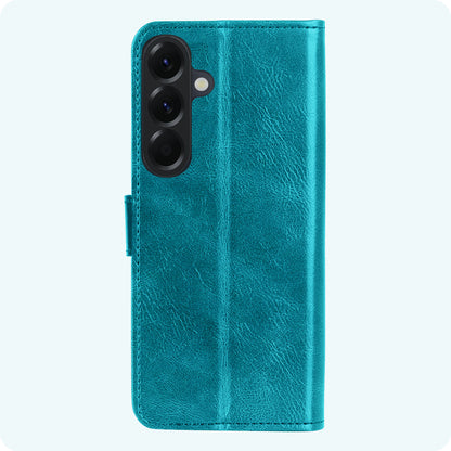 Forterra Samsung A57 Hoesje Bookcase Cover met Kaarthouder - Turquoise