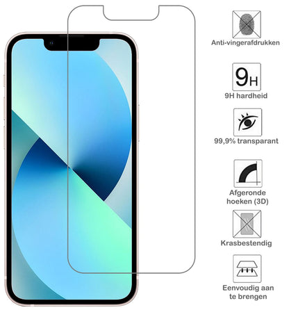 Forterra iPhone 13 Mini Screenprotector Gehard Glas - Anti-kras