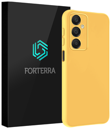 Forterra Samsung A16 Hoesje Siliconen Backcover Lichtgewicht - Geel