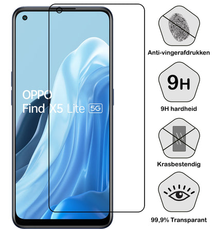 Forterra OPPO Find X5 Lite Screenprotector Gehard Glas - Anti-kras