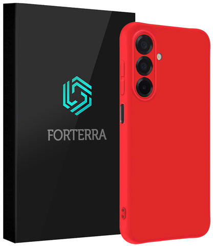 Forterra Samsung A17 Hoesje Siliconen Backcover Lichtgewicht - Rood