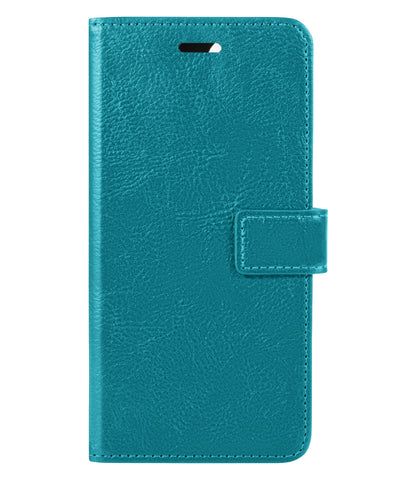 Forterra iPhone 14 Hoesje Bookcase Cover met Kaarthouder - Turquoise