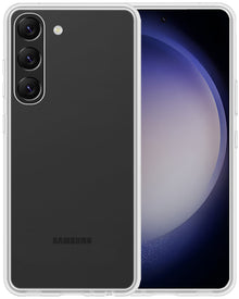 Forterra Samsung S23 Plus Hoesje Siliconen Backcover Lichtgewicht - Transparant