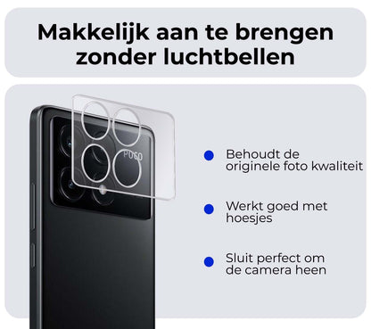 Forterra Xiaomi Poco X6 Pro 5G Camera Screenprotector Gehard Glas