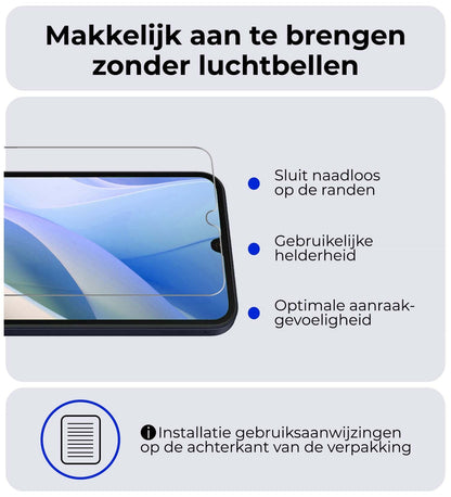 Forterra Samsung A15 Screenprotector Gehard Glas - Anti-kras