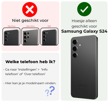 Forterra Samsung S24 Hoesje Siliconen Backcover Lichtgewicht - Donkergroen