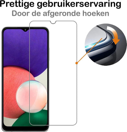 Forterra Samsung A22 5G Screenprotector Gehard Glas - Anti-kras