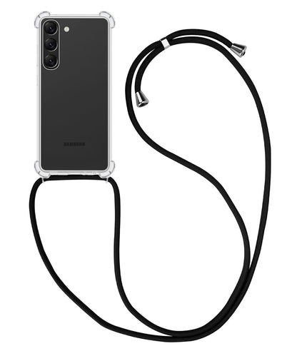 Forterra Samsung S23 Plus Hoesje met Koord Backcover Shockproof - Transparant