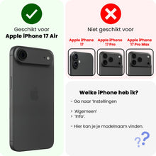 Forterra iPhone Air Screenprotector Flexibel Glas met Installatieframe