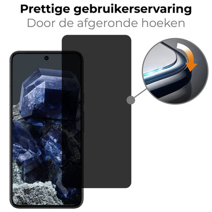 Forterra Google Pixel 8 Screenprotector Gehard Glas - Privacy
