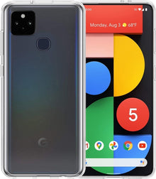 Forterra Google Pixel 5 Hoesje Siliconen Backcover Lichtgewicht - Transparant