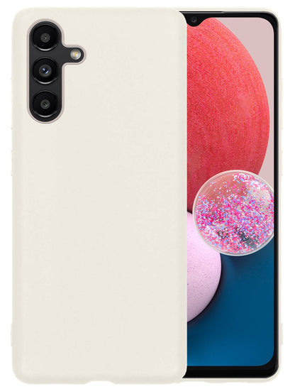 Forterra Samsung A13 5G Hoesje Siliconen Backcover Lichtgewicht - Wit