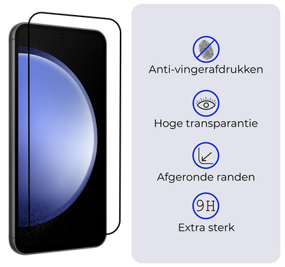 Forterra Samsung S23 FE Screenprotector Gehard Glas - Full Screen