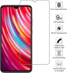 Forterra Xiaomi Redmi Note 8 Pro Screenprotector Gehard Glas - Anti-kras
