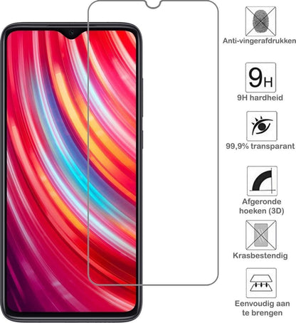 Forterra Xiaomi Redmi Note 8 Pro Screenprotector Gehard Glas - Anti-kras