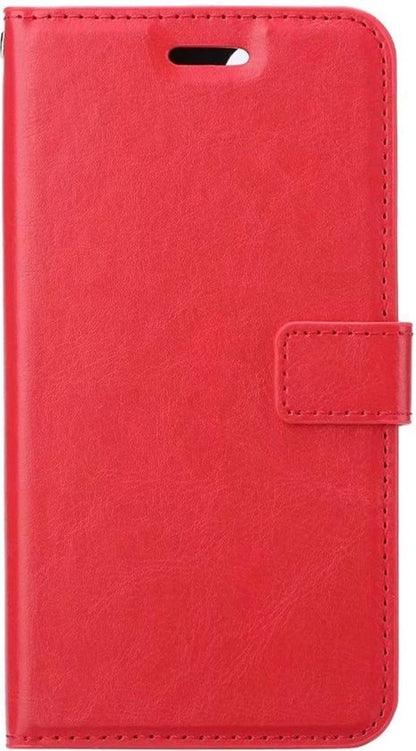 Forterra iPhone 12 Mini Hoesje Bookcase Cover met Kaarthouder - Rood