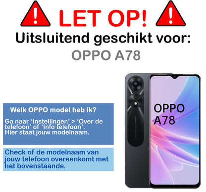 Forterra OPPO A78 5G Screenprotector Gehard Glas - Full Screen