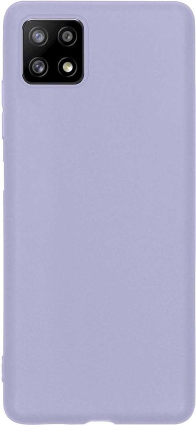 Forterra Samsung A22 5G Hoesje Siliconen Backcover Lichtgewicht - Lila