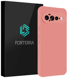 Forterra Google Pixel 11 Pro XL Hoesje Siliconen Backcover Lichtgewicht - Lichtroze