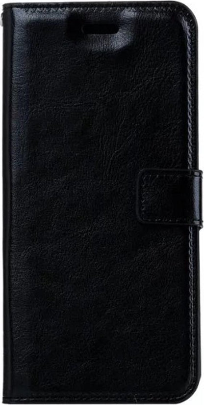 Forterra iPhone 5/5s/5SE Hoesje Bookcase Cover met Kaarthouder - Zwart