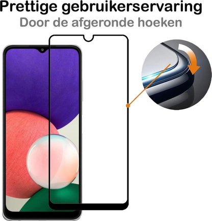 Forterra Samsung A22 4G Screenprotector Gehard Glas - Full Screen