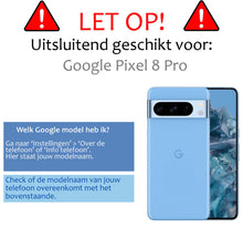 Forterra Google Pixel 8 Pro Hoesje Siliconen Backcover Lichtgewicht - Transparant