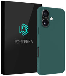Forterra iPhone 17 Hoesje Siliconen Backcover Lichtgewicht - Donkergroen