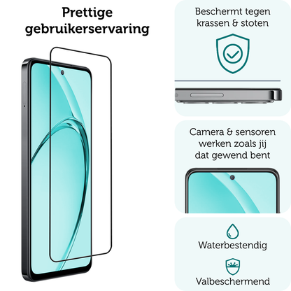 Forterra OPPO A80 Screenprotector Gehard Glas - Full Screen