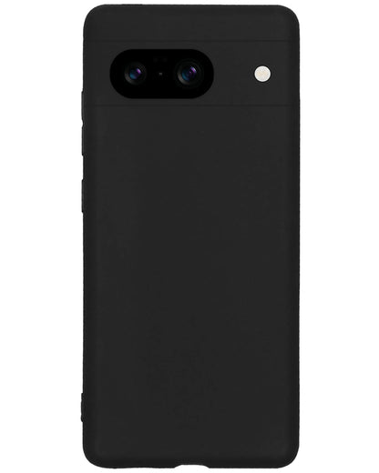Forterra Google Pixel 8 Hoesje Siliconen Backcover Lichtgewicht - Zwart