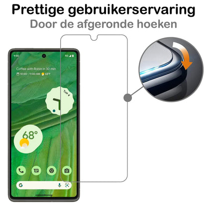 Forterra Google Pixel 7A Screenprotector Gehard Glas - Anti-kras