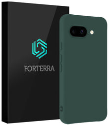 Forterra Google Pixel 9a Hoesje Siliconen Backcover Lichtgewicht - Donkergroen