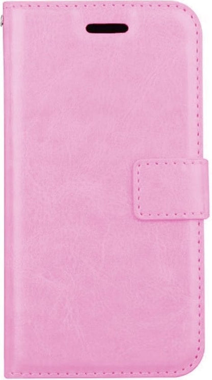 Forterra iPhone X Hoesje Bookcase Cover met Kaarthouder - Lichtroze
