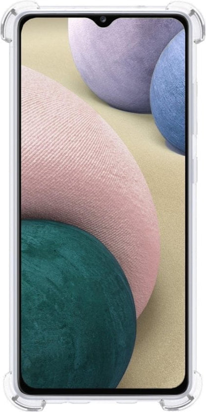 Forterra Samsung A12 Hoesje Shockproof Backcover Siliconen - Transparant