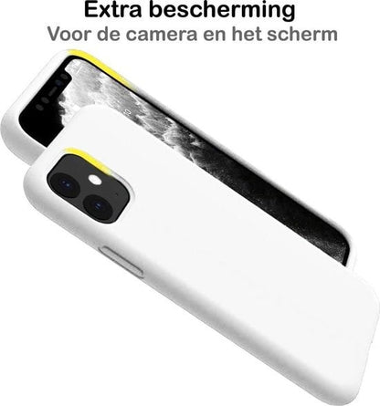 Forterra iPhone 11 Pro Max Hoesje Siliconen Backcover Lichtgewicht - Wit