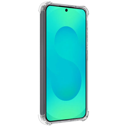 Forterra Samsung S25 Hoesje Kaarthouder Backcover Shockproof - Transparant