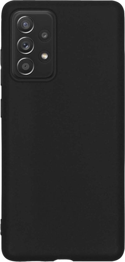 Forterra Samsung A52s Hoesje Siliconen Backcover Lichtgewicht - Zwart