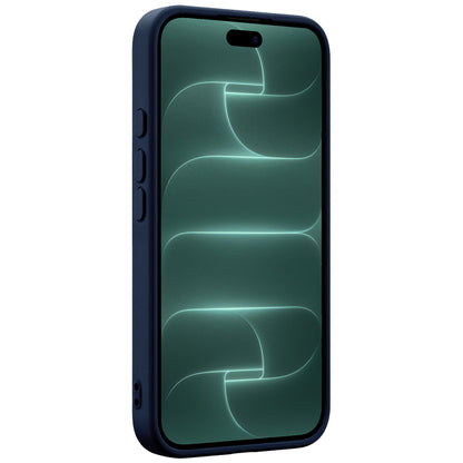Forterra iPhone 18 Pro Hoesje Siliconen Backcover Lichtgewicht - Donkerblauw