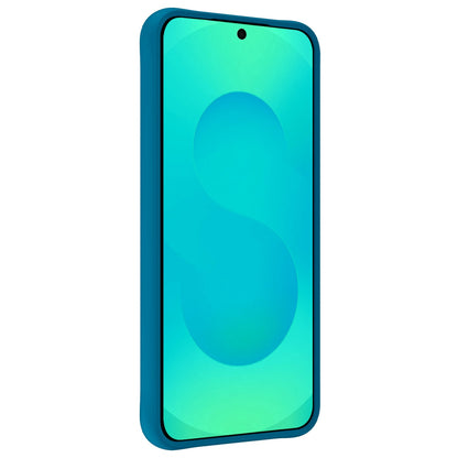 Forterra Samsung S25 Edge Hoesje Siliconen Backcover Lichtgewicht - Donkerblauw