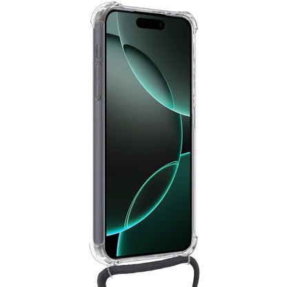 Forterra iPhone 16 Pro Hoesje met Koord Backcover Shockproof - Transparant