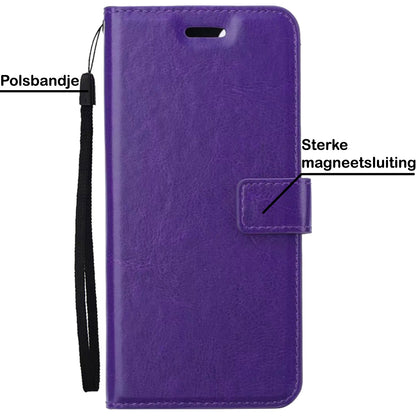 Forterra OnePlus Nord CE 2 Lite Hoesje Bookcase Cover met Kaarthouder - Paars