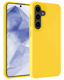 Forterra Samsung A55 Hoesje Siliconen Backcover Lichtgewicht - Geel