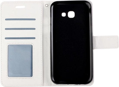 Forterra Samsung Galaxy A5 2017 Hoesje Bookcase Cover met Kaarthouder - Wit