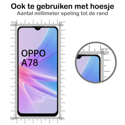 Forterra OPPO A78 5G Screenprotector Gehard Glas - Full Screen